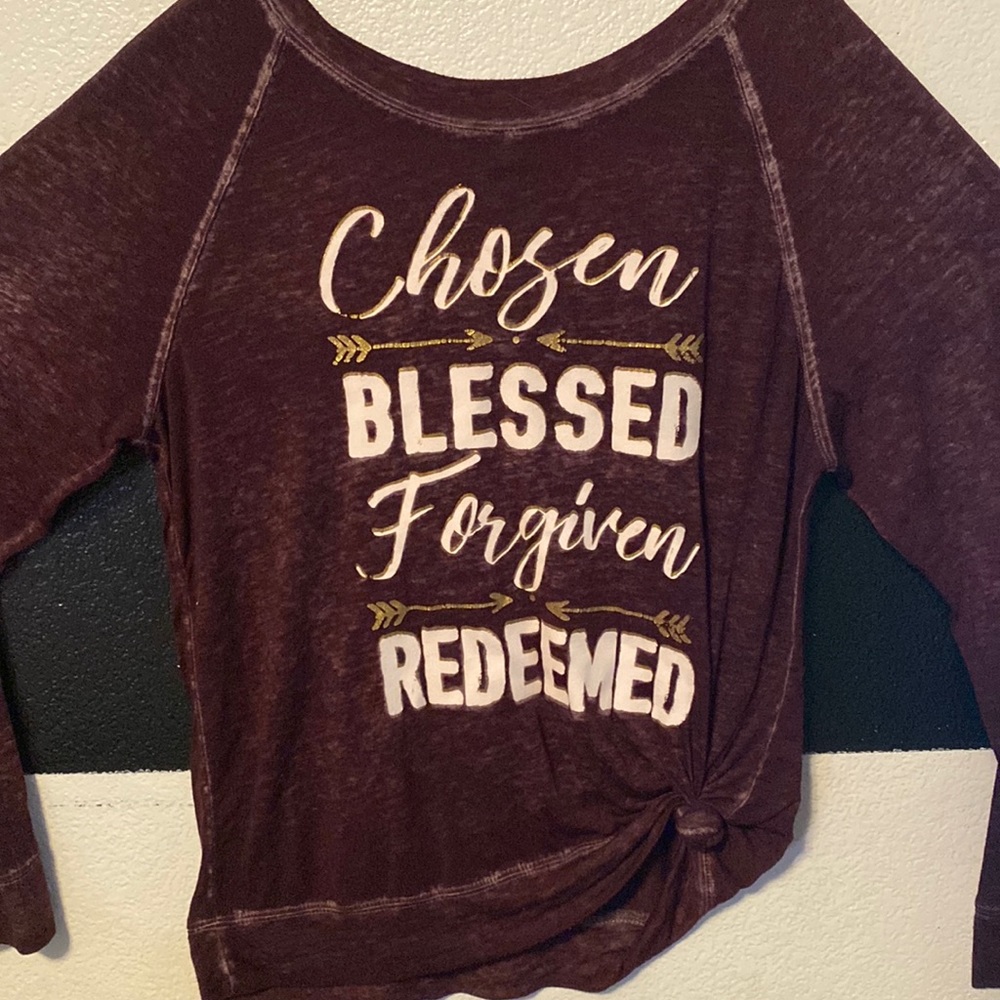 Burgundy shirt